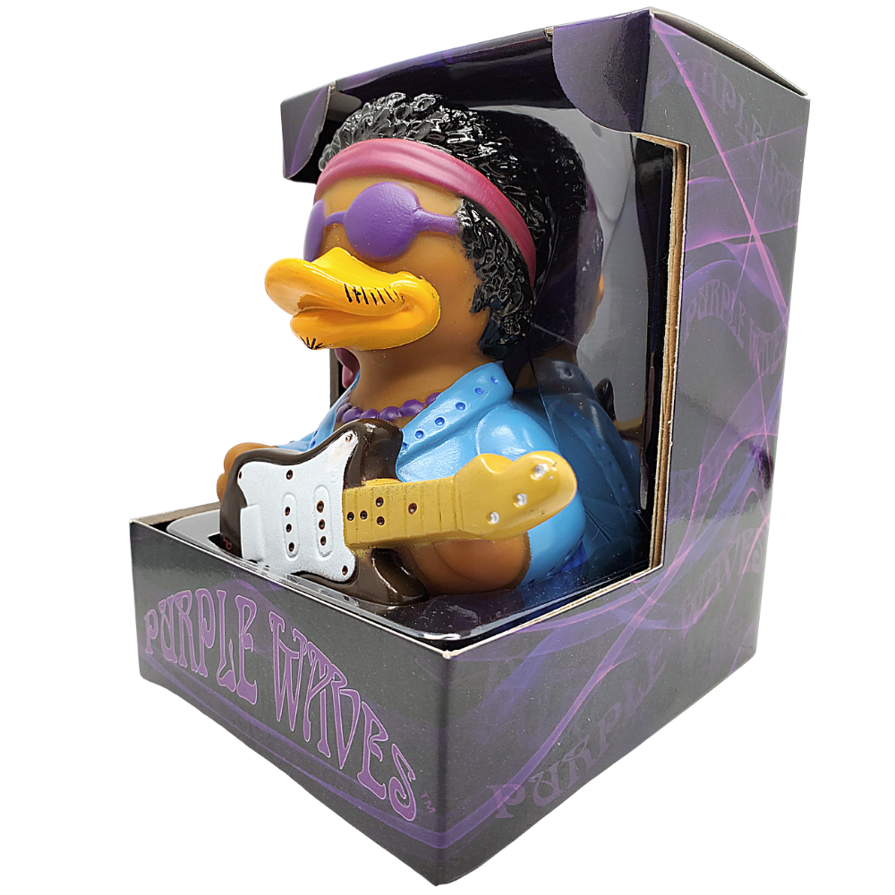 CelebriDucks Purple Waves Rubber Duck