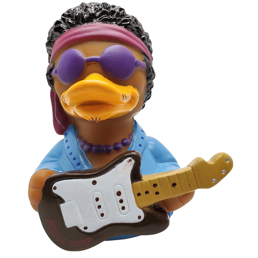 CelebriDucks Purple Waves Rubber Duck