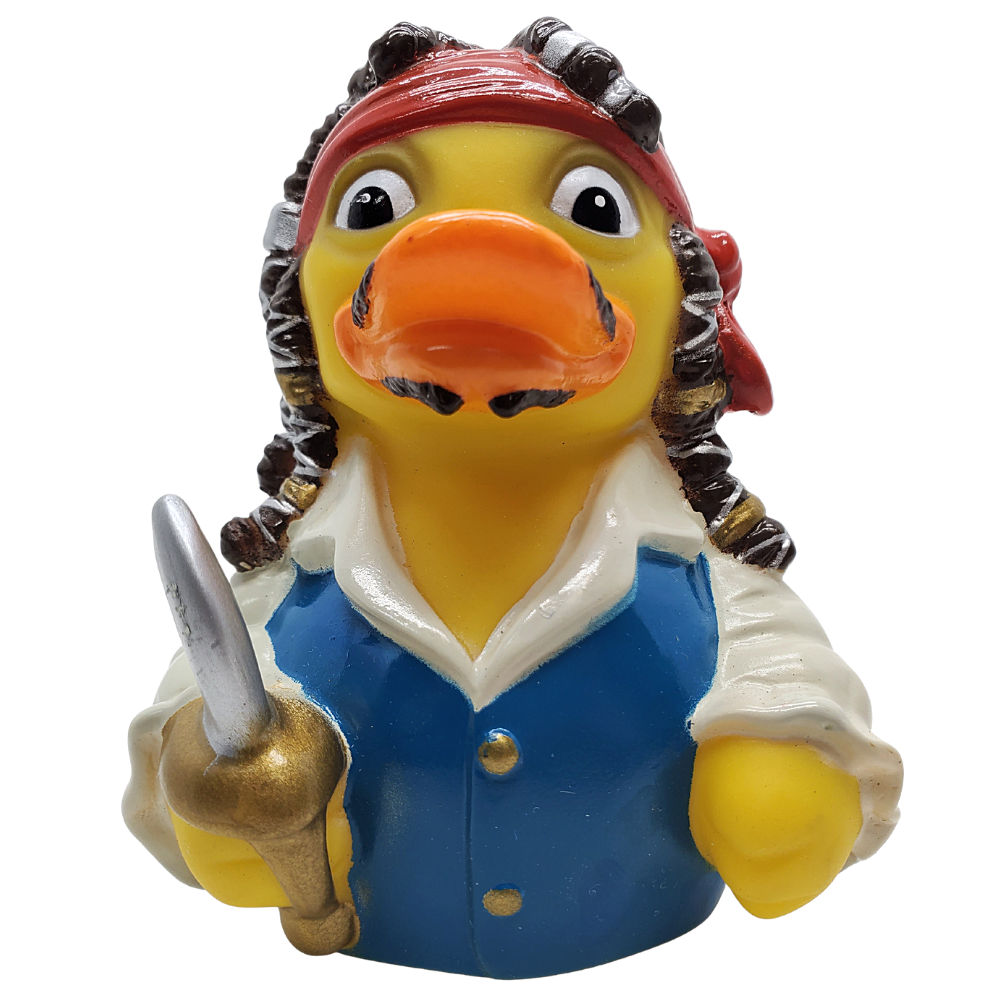 CelebriDucks Captain Quack Mallard, Pirate of the Quackibeean Rubber Duck