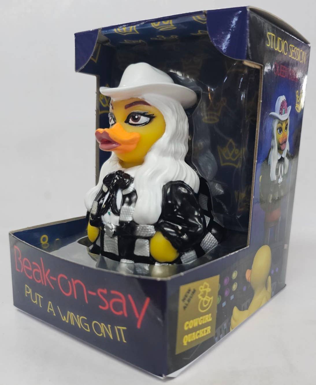 CelebriDucks Beak-on-say - "Put a Wing on It" Rubber Duck