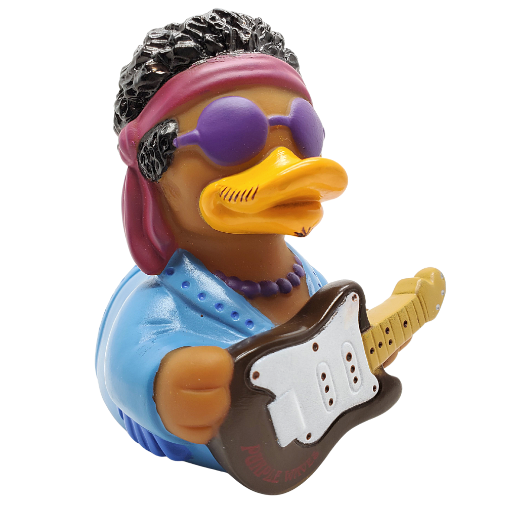 CelebriDucks Purple Waves Rubber Duck
