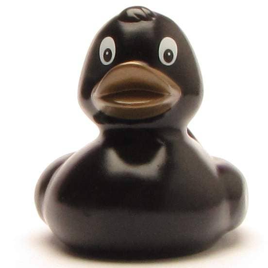 Sara Black Quack Rubber Duck