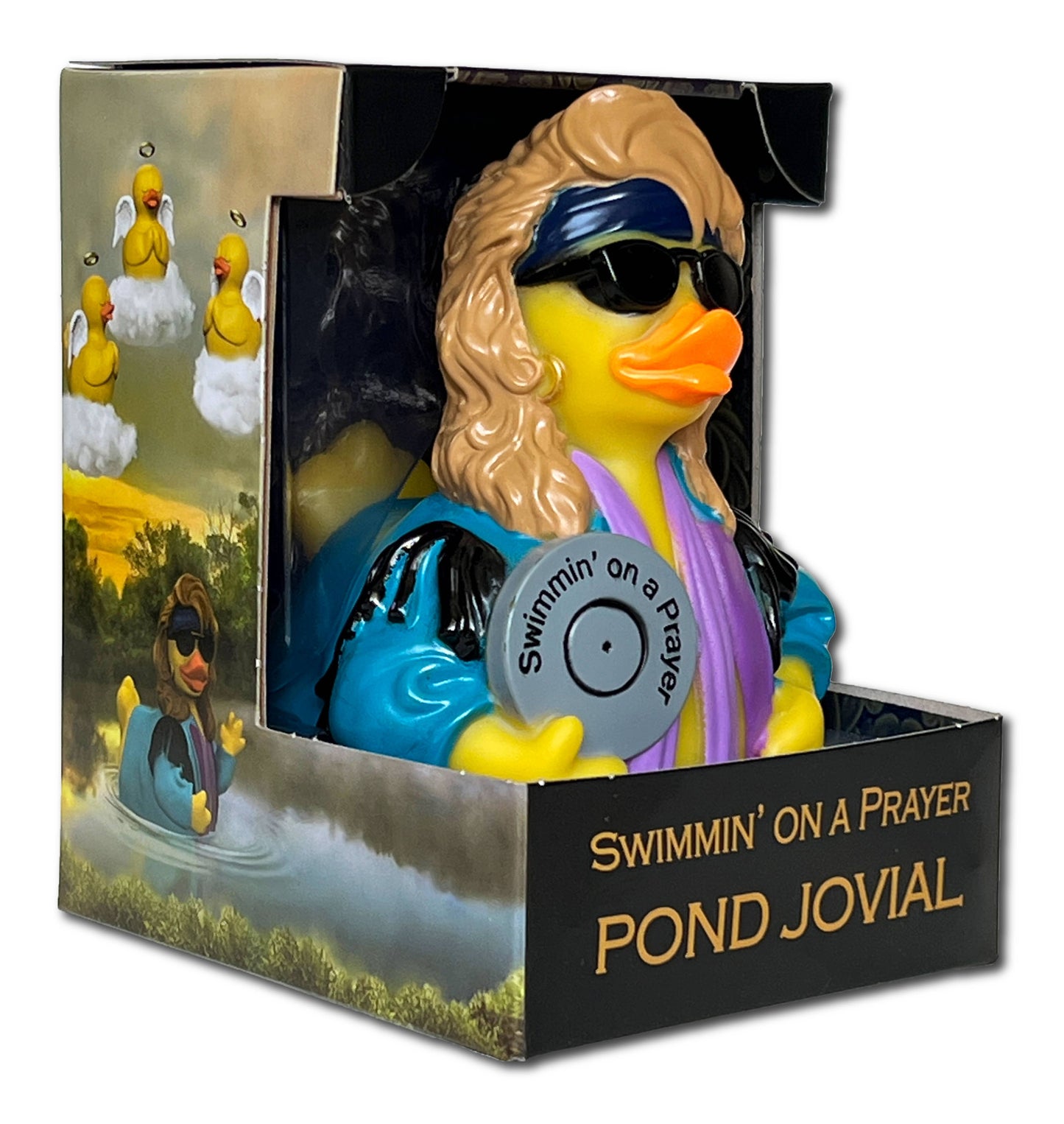 CelebriDucks Pond Jovial - Swimmin' On A Prayer Rubber Duck