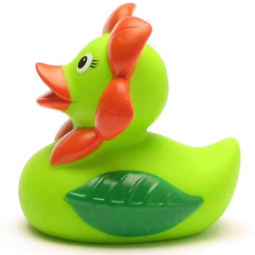 Flower Green Rubber Duck