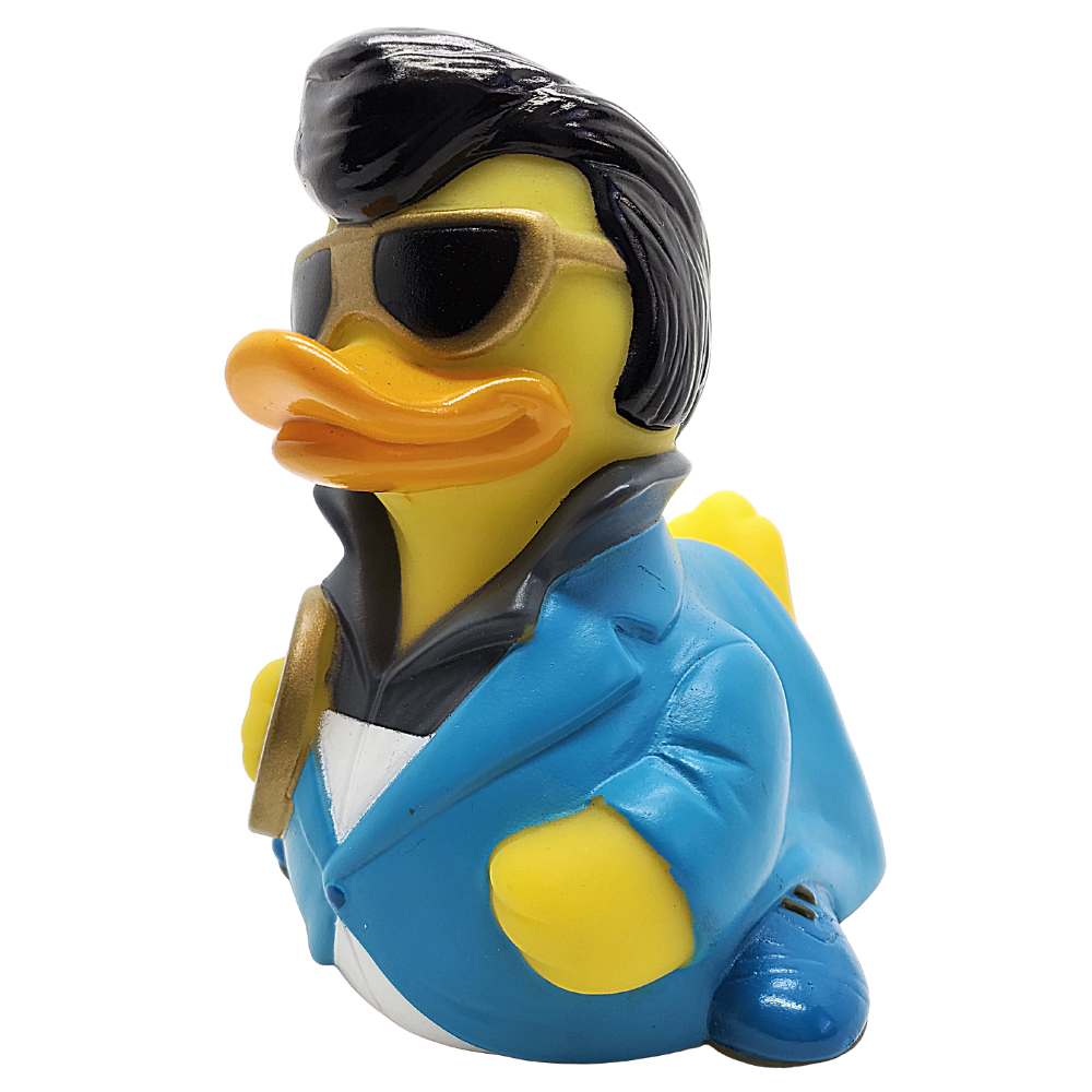 CelebriDucks Blue Suede Duck Rubber Duck