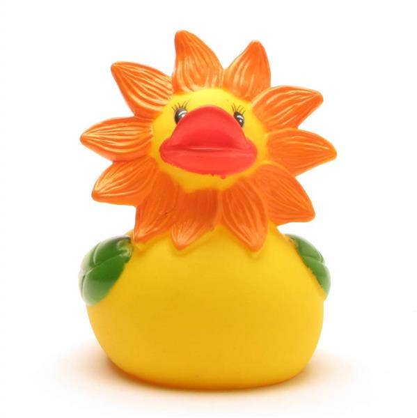 Flower Sunflower Rubber Duck