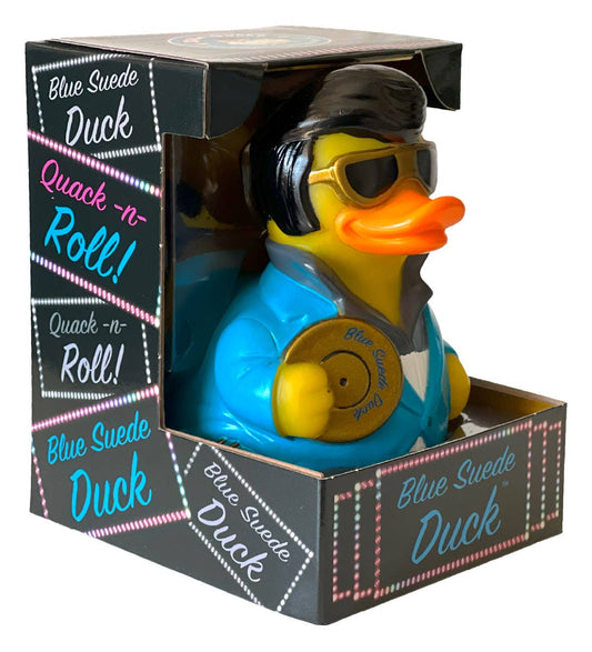 CelebriDucks Blue Suede Duck Rubber Duck