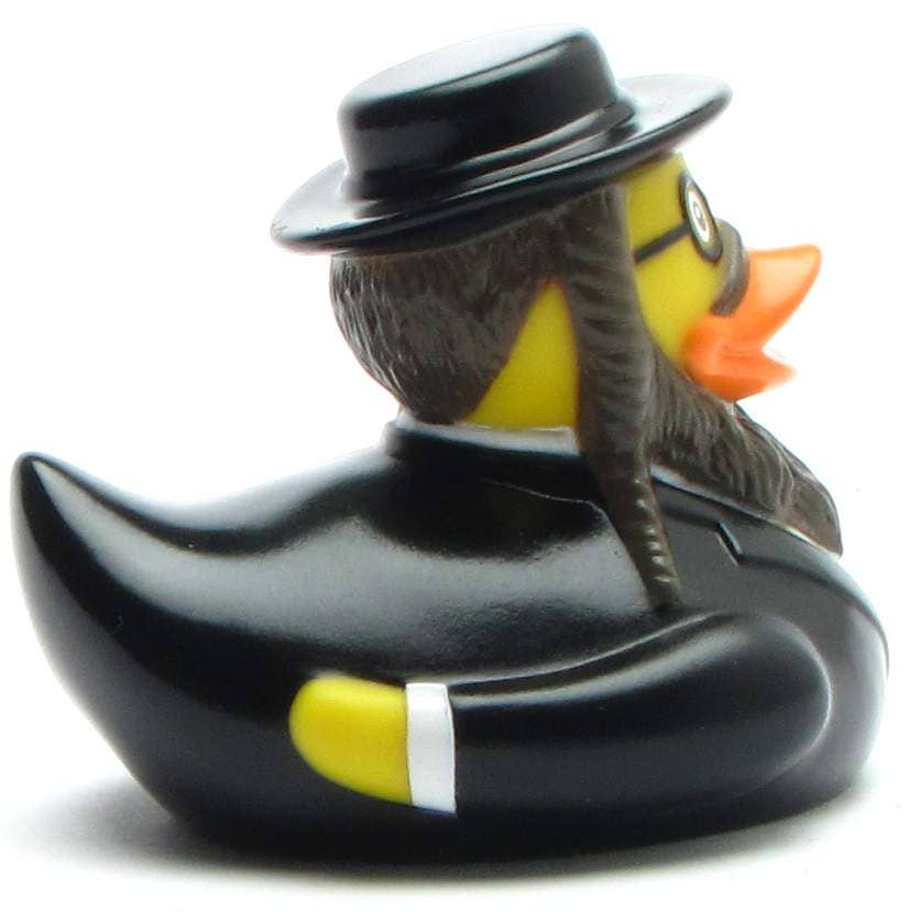 Jewish Rabbi Rubber Duck (black hair)