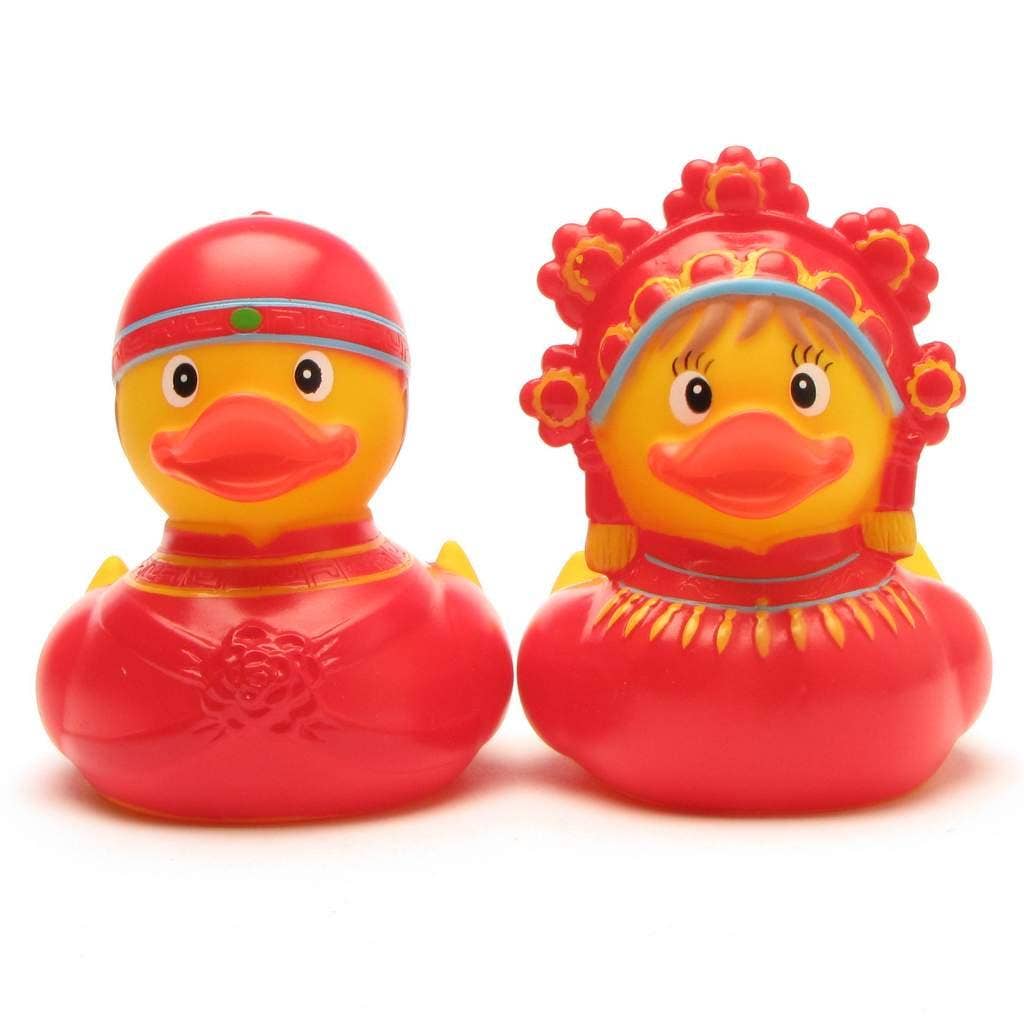 Russian Bridal Couple Rubber Duck Set
