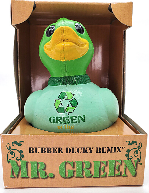 CelebriDucks Mr. Green Recycled Rubber Duck