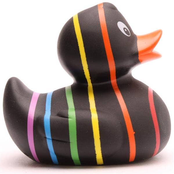 Rainbow (black) rubber duck