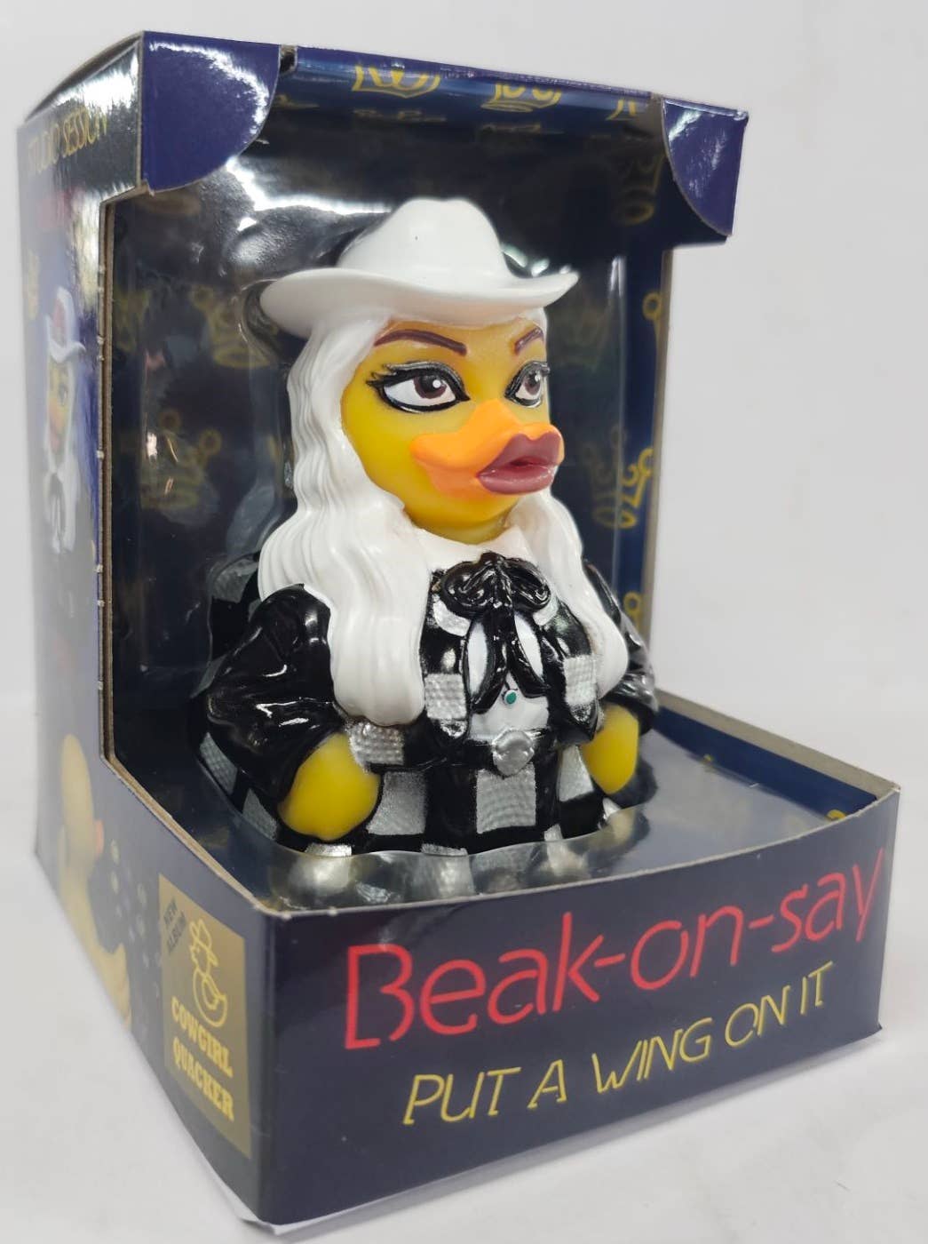 CelebriDucks Beak-on-say - "Put a Wing on It" Rubber Duck