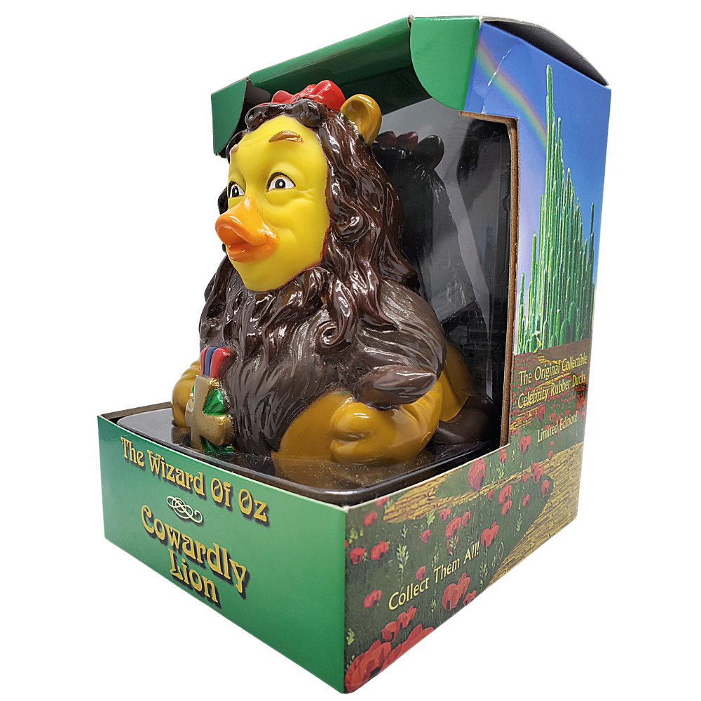CelebriDucks Wizard of Oz Cowardly Lion Rubber Duck
