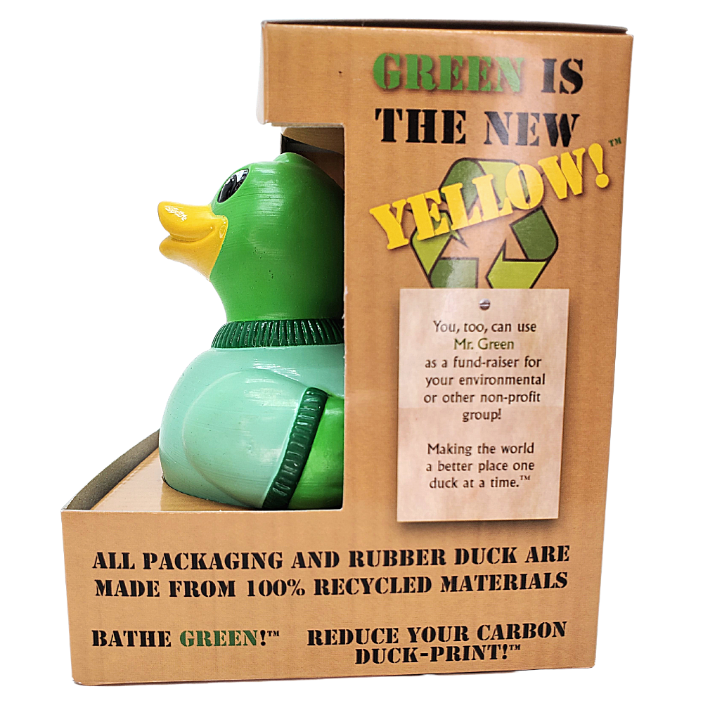 CelebriDucks Mr. Green Recycled Rubber Duck