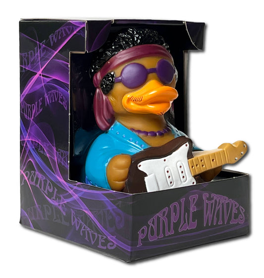 CelebriDucks Purple Waves Rubber Duck