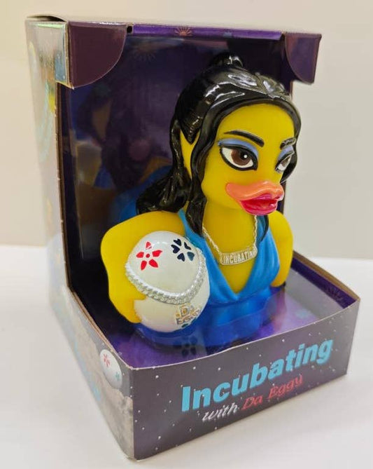 CelebriDucks Ducka Leapa Incubating With Da Eggy Rubber Duck