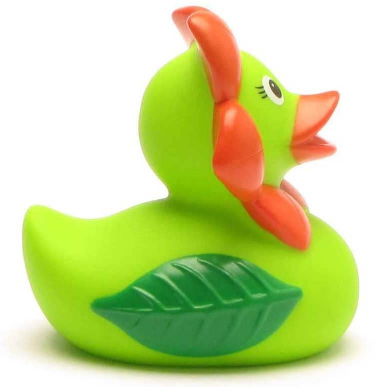 Flower Green Rubber Duck