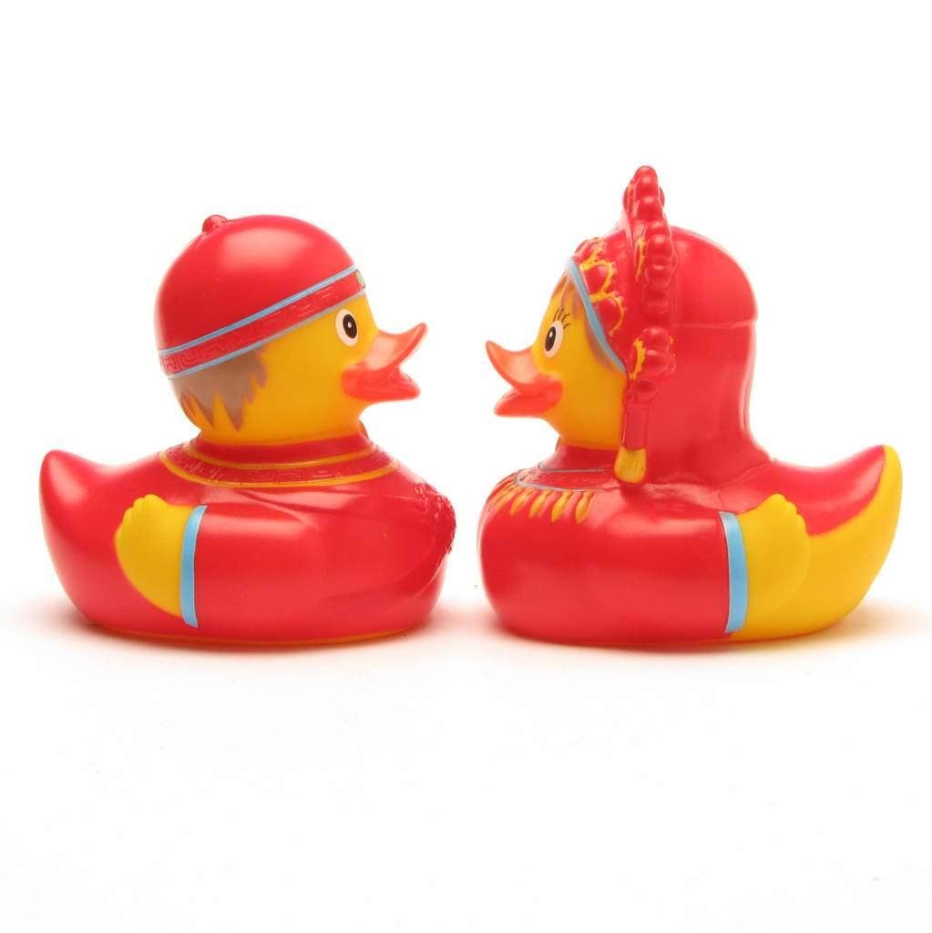 Russian Bridal Couple Rubber Duck Set