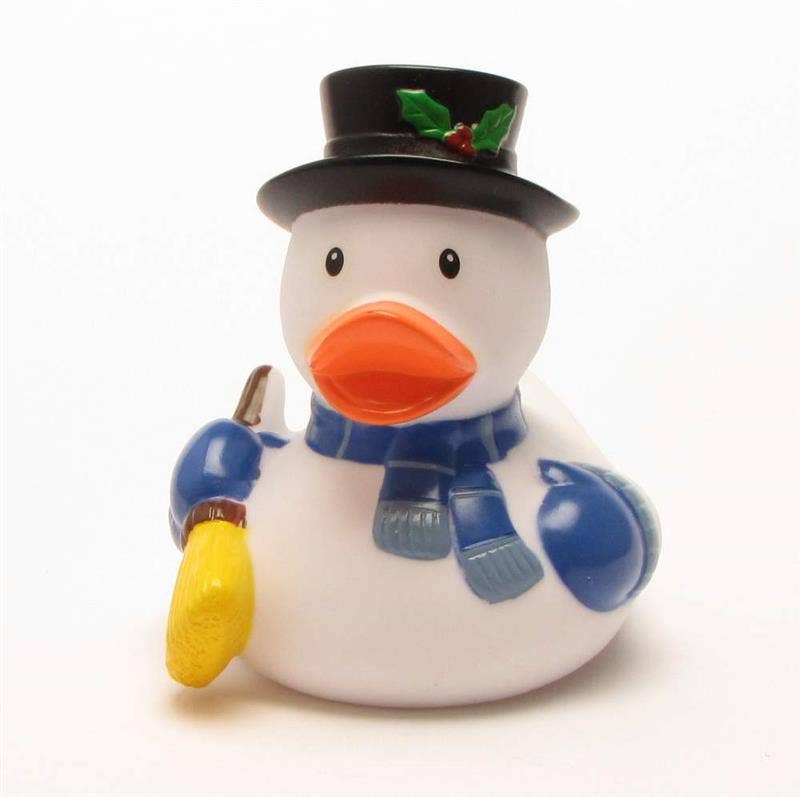 Snowman Rubber Duck