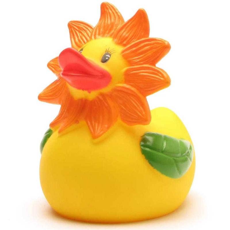 Flower Sunflower Rubber Duck