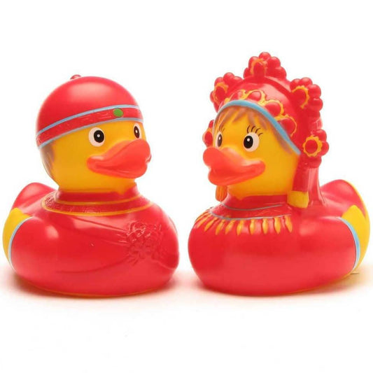 Russian Bridal Couple Rubber Duck Set