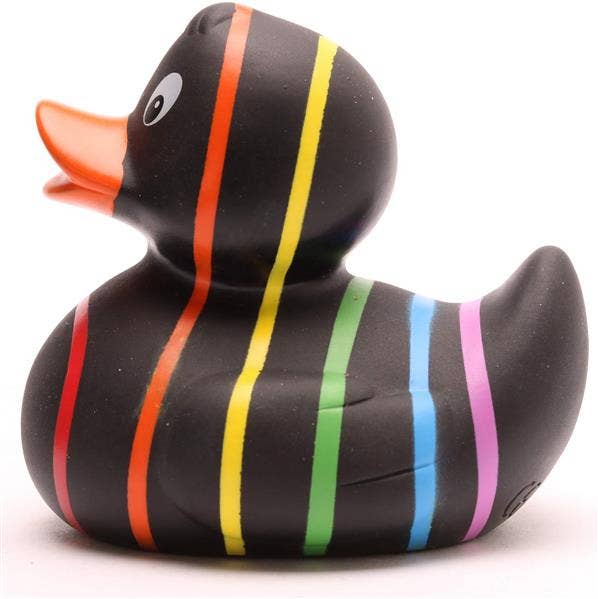 Rainbow (black) rubber duck