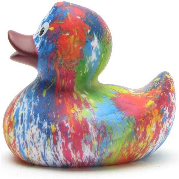 Rainbow (purple beak) Rubber Duck