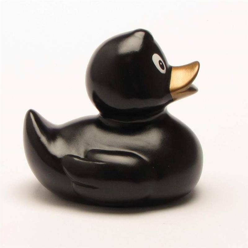 Sara Black Quack Rubber Duck