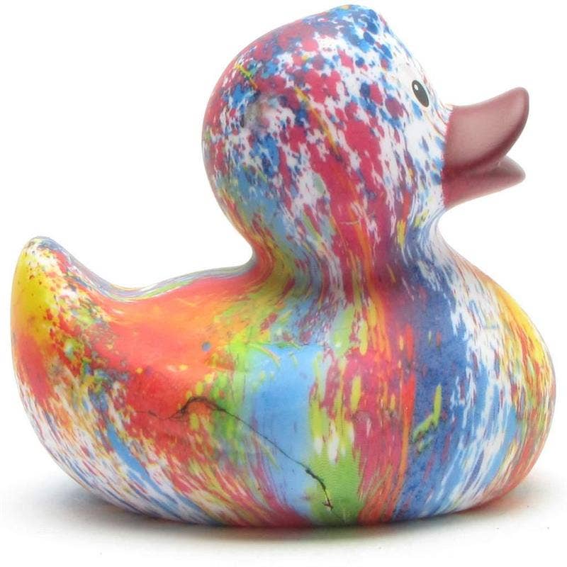 Rainbow (purple beak) Rubber Duck