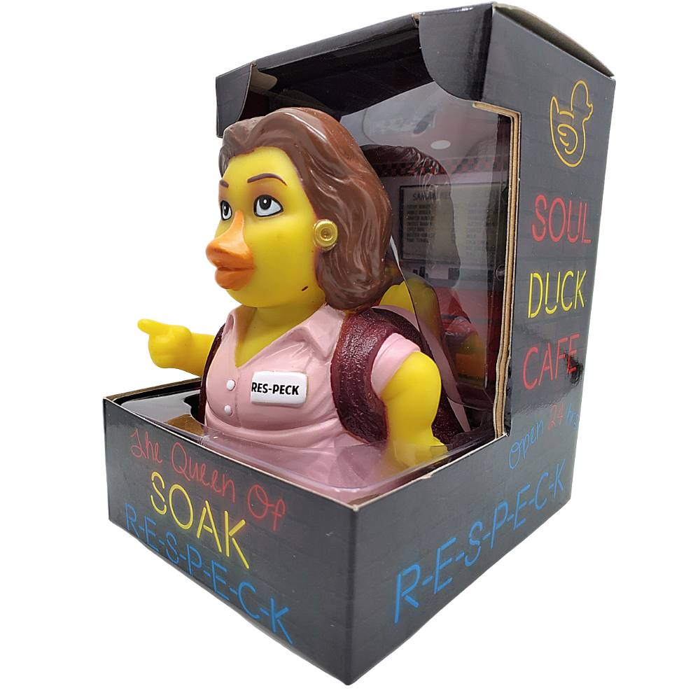 CelebriDucks Queen of Soak – R-E-S- PECK Rubber Duck