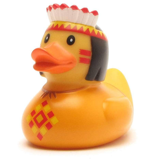 Indian Chief (orange) Rubber Duck
