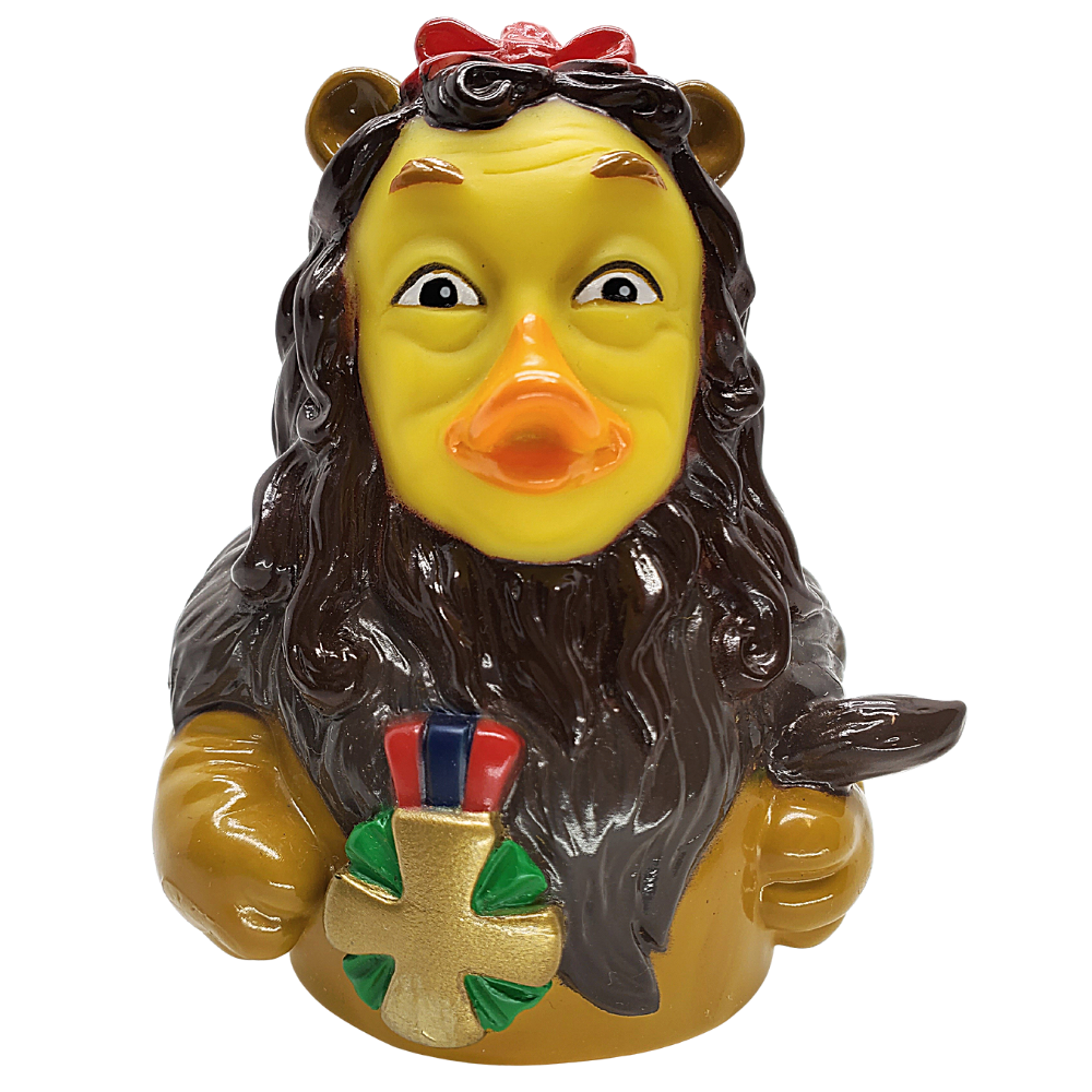 CelebriDucks Wizard of Oz Cowardly Lion Rubber Duck
