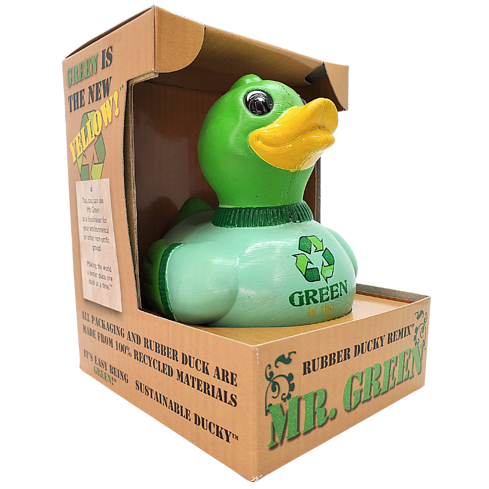 CelebriDucks Mr. Green Recycled Rubber Duck