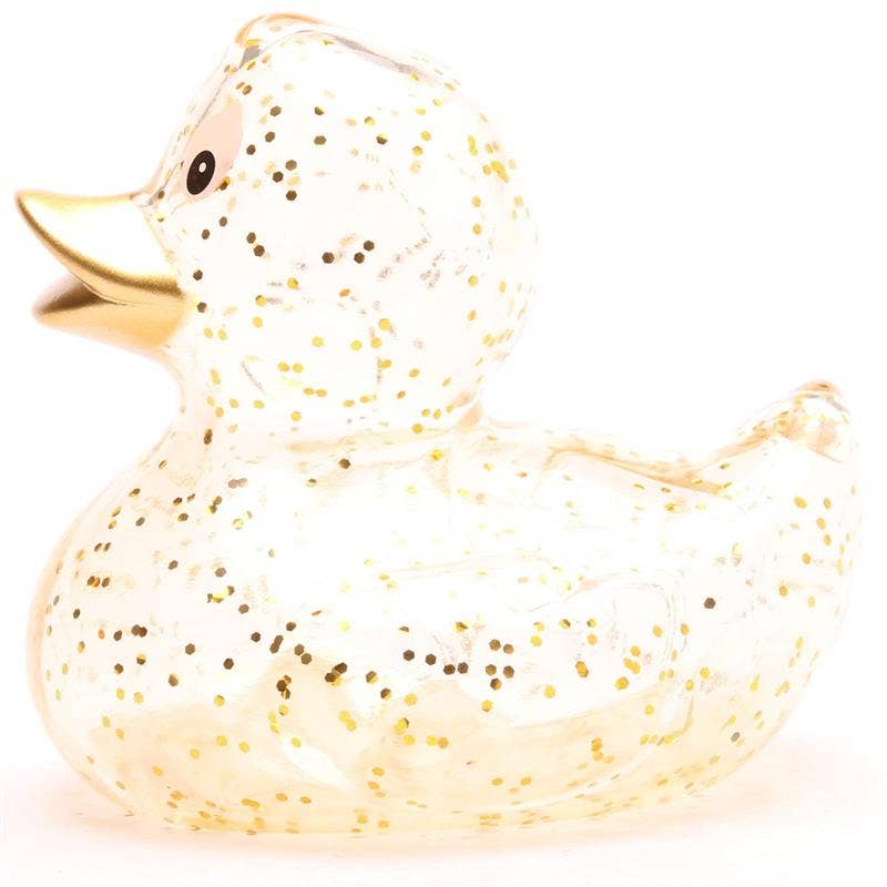 Glitter Goldie (gold beak) Rubber Duck