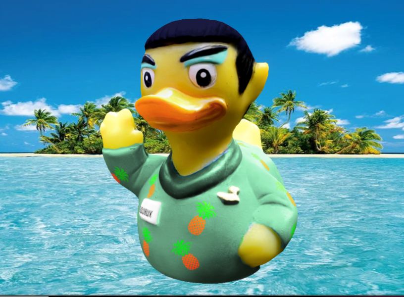 CelebriDucks Tropical Squawk Limited Edition Rubber Duck