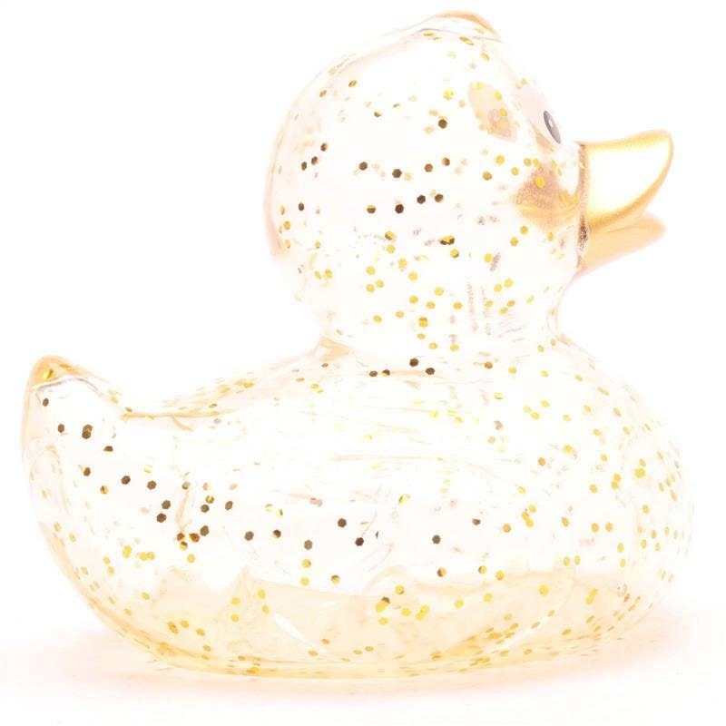 Glitter Goldie (gold beak) Rubber Duck