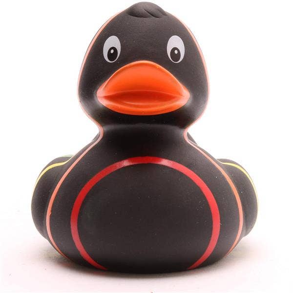 Rainbow (black) rubber duck