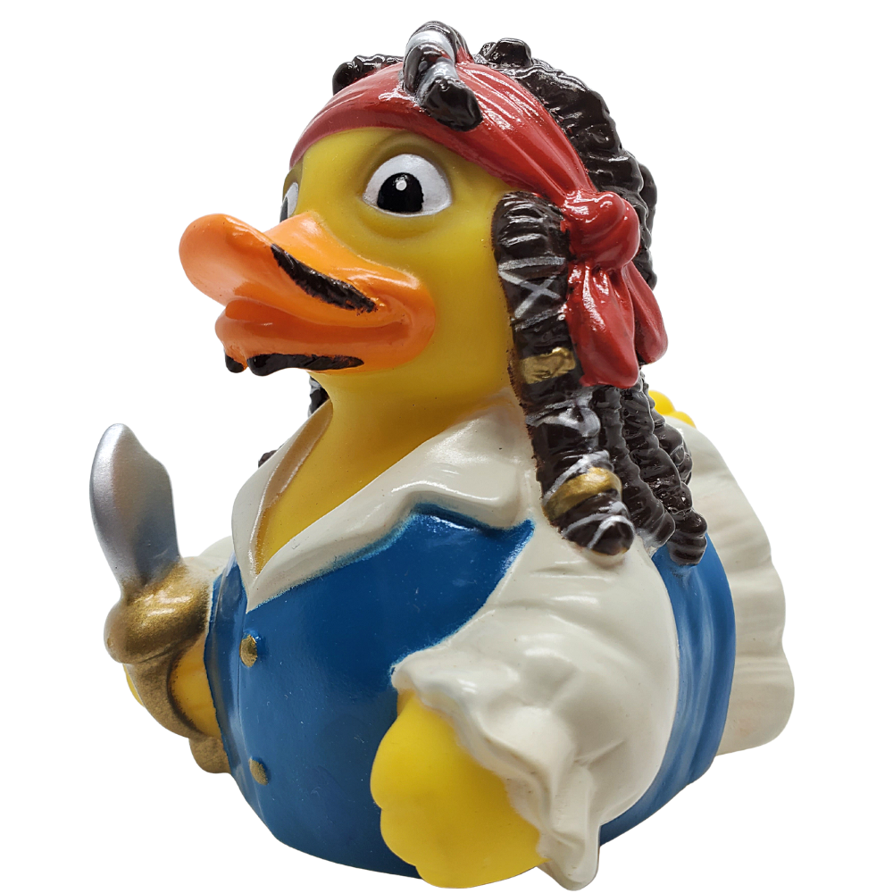 CelebriDucks Captain Quack Mallard, Pirate of the Quackibeean Rubber Duck