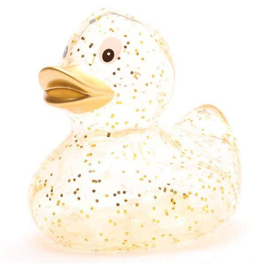 Glitter Goldie (gold beak) Rubber Duck