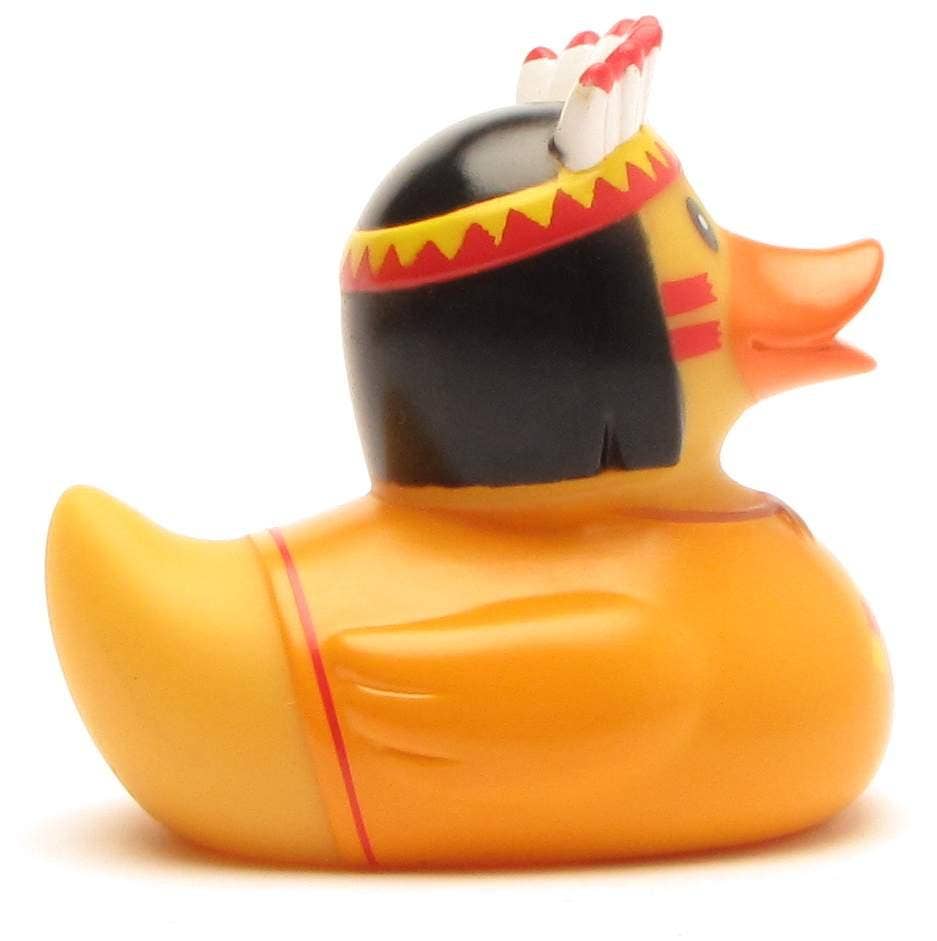 Indian Chief (orange) Rubber Duck