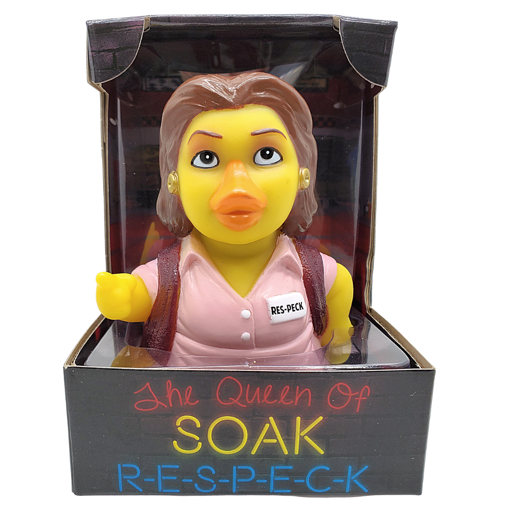 CelebriDucks Queen of Soak – R-E-S- PECK Rubber Duck